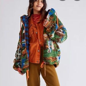 Free People Cozy Campfire Fleece Jacket NWOT